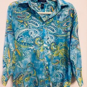 Lauren Ralph Lauren Button-Down Shirt – Size M